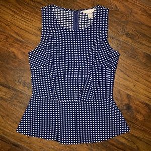Banana Republic Structured Peplum Top